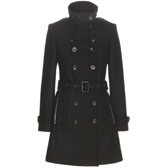 burberry wool blend coat